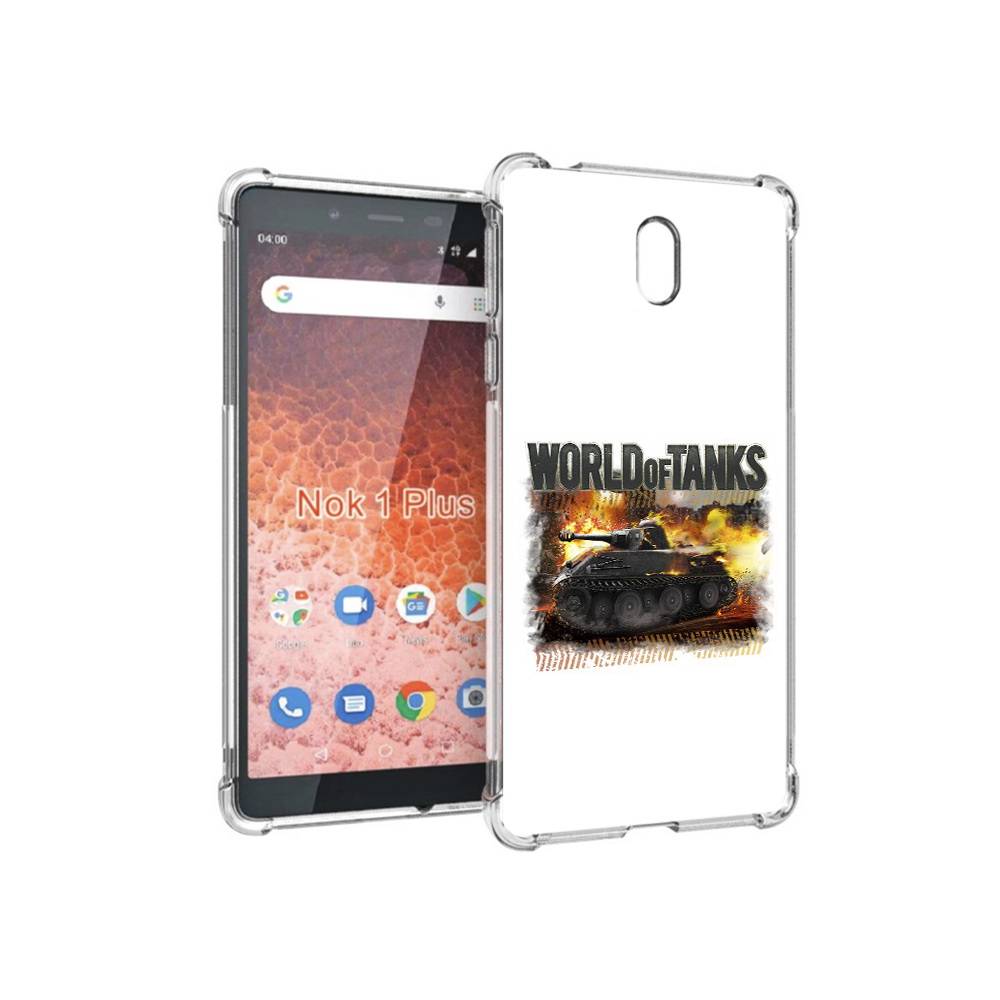 

Чехол MyPads Tocco для Nokia 1 Plus Мир танков-2 (PT129147.112.118), Прозрачный, Tocco