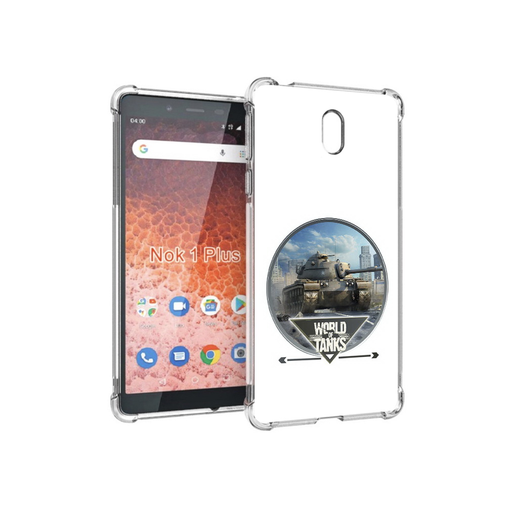 

Чехол MyPads Tocco для Nokia 1 Plus Мир танков (PT129147.112.119), Прозрачный, Tocco