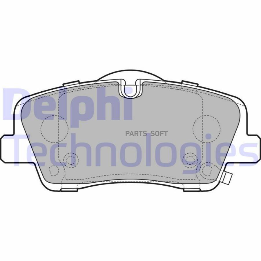 

Тормозные колодки DELPHI дисковые LP3295
