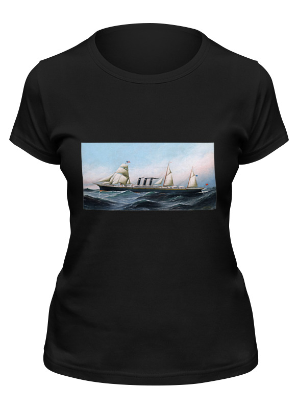 

Футболка женская Printio Пароход city of paris (антонио якобсен) черная 2XL, Черный, Пароход "city of paris" (антонио якобсен)