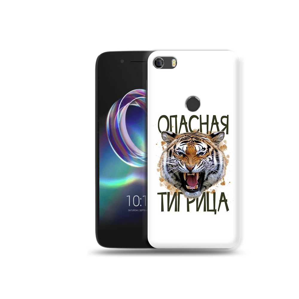 

Чехол MyPads Tocco для Alcatel Idol 5 опасная тигрица (PT82010.678.527), Прозрачный, Tocco
