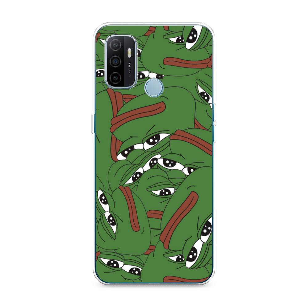 

Чехол Awog на Oppo A53 "Печальный frog", Разноцветный, 254350-9