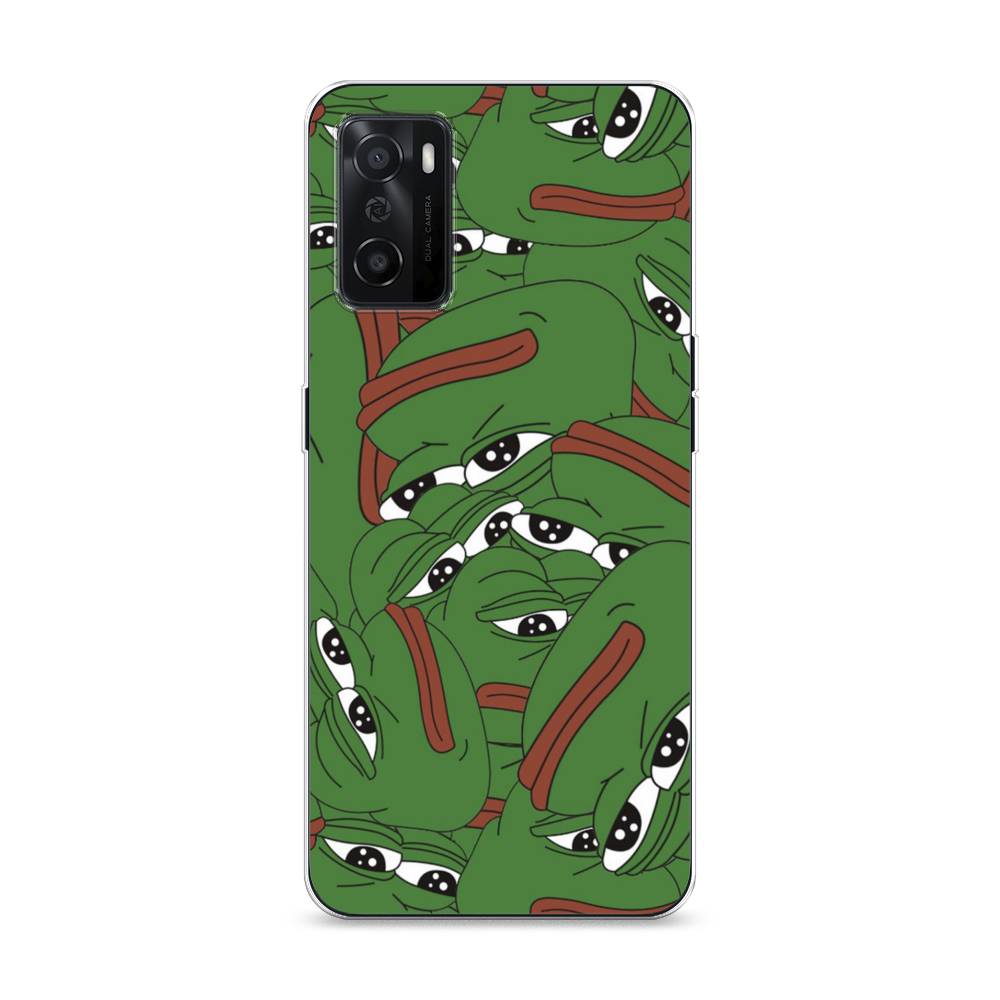 

Чехол Awog на Oppo A55s 5G "Печальный frog", Разноцветный, 2510150-9