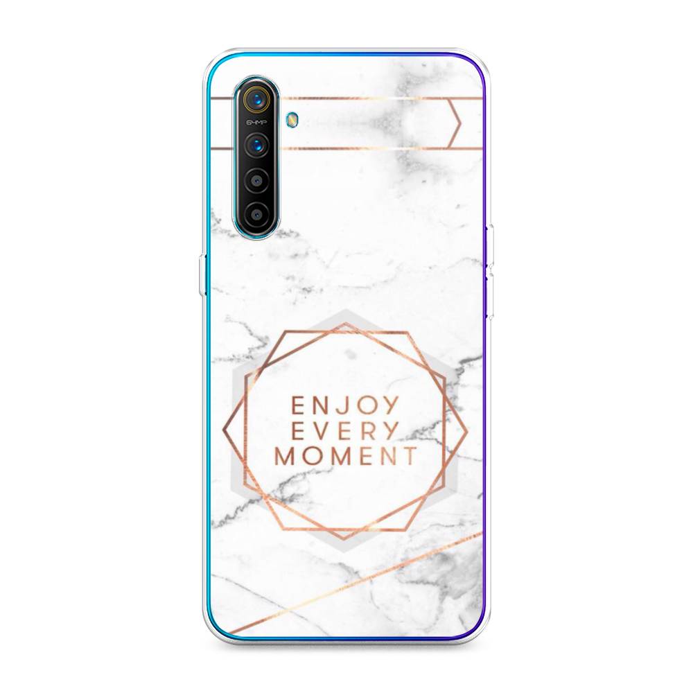 

Чехол Awog на Realme XT "Enjoy every moment мрамор", Разноцветный, 251450-7