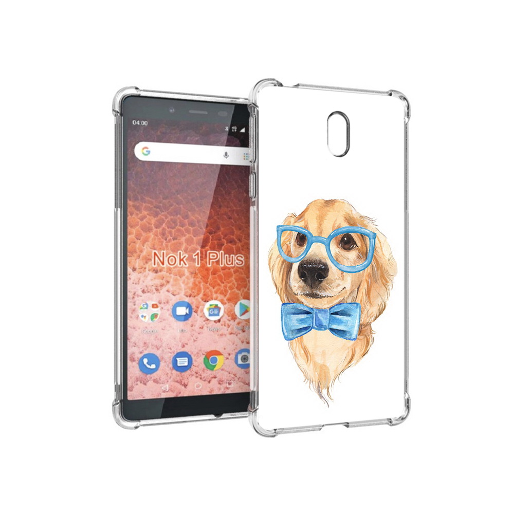 

Чехол MyPads Tocco для Nokia 1 Plus Собака интеллигент (PT129147.112.159), Прозрачный, Tocco