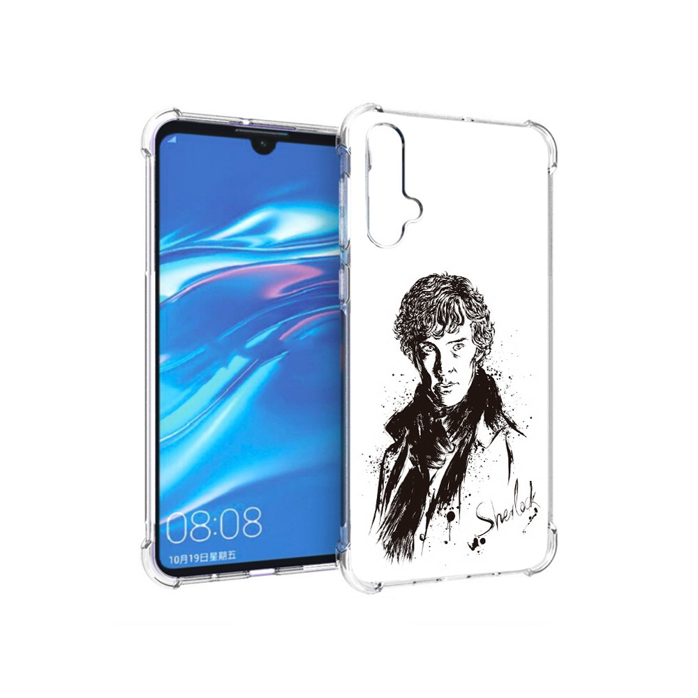 

Чехол MyPads Tocco для Huawei Nova 5 шерлок холмс портрет, Прозрачный, Tocco