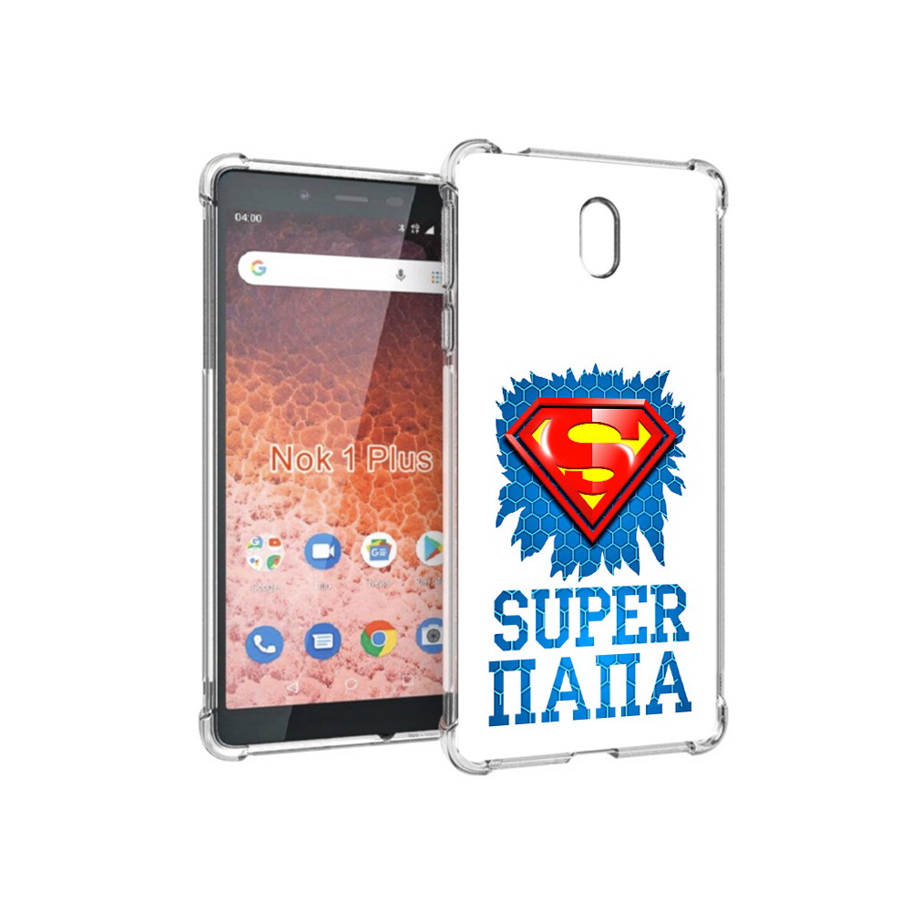 

Чехол MyPads Tocco для Nokia 1 Plus Супер Папа (PT129147.112.165), Прозрачный, Tocco