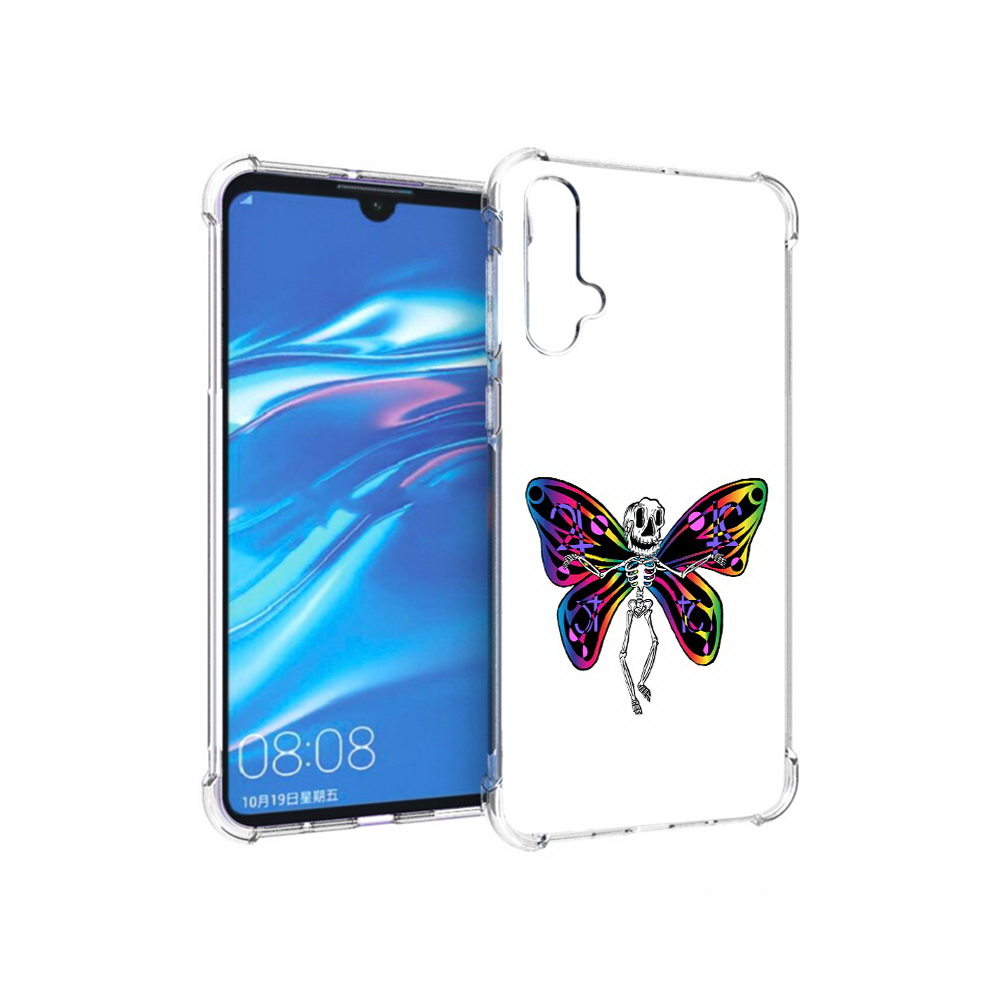 

Чехол MyPads Tocco для Huawei Nova 5 эффект бабочки, Прозрачный, Tocco