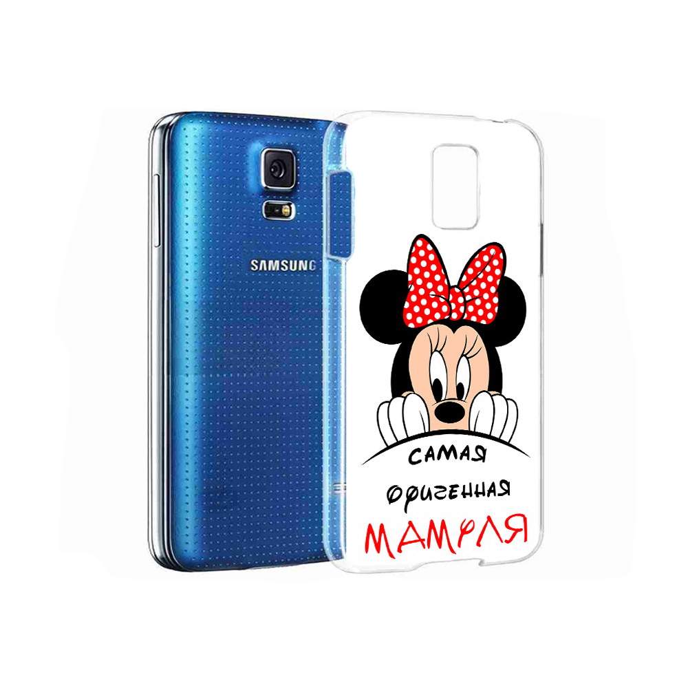 

Чехол MyPads Tocco для Samsung Galaxy S5 Самая лучшая мамуля Мини Маус (PT12196.512.152), Прозрачный, Tocco