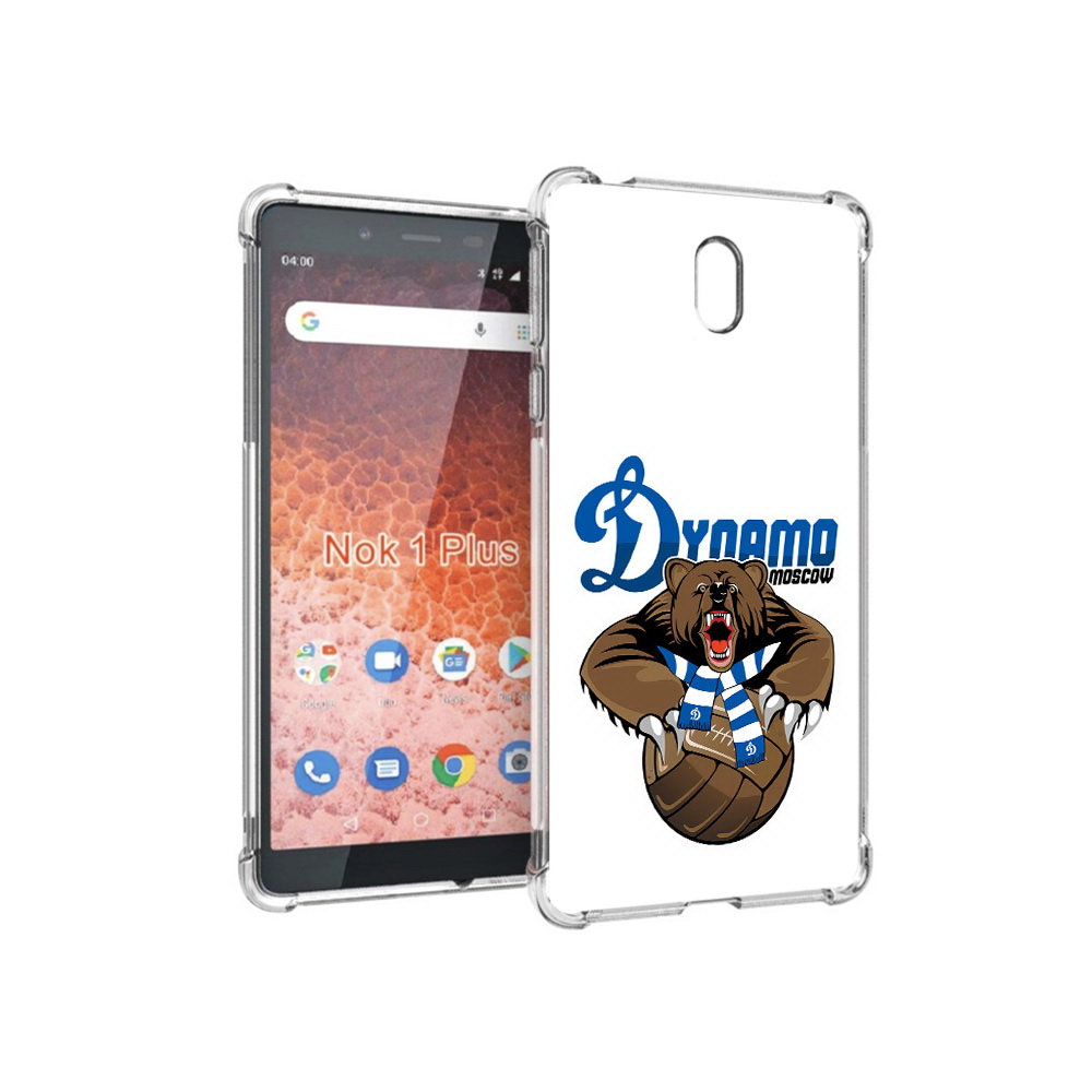 

Чехол MyPads Tocco для Nokia 1 Plus ФК Динамо медведь (PT129147.112.175), Прозрачный, Tocco