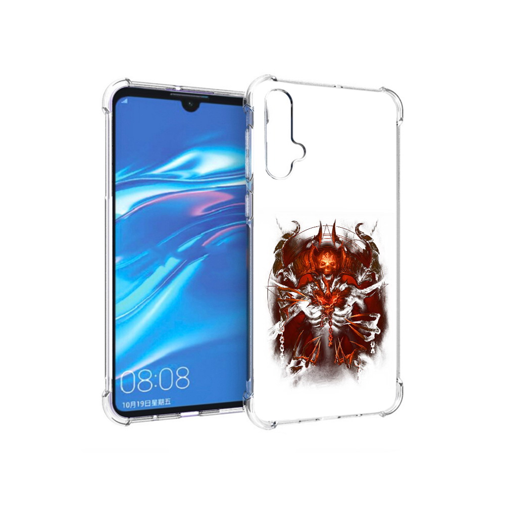 

Чехол MyPads Tocco для Huawei Nova 5 яркий демон, Прозрачный, Tocco