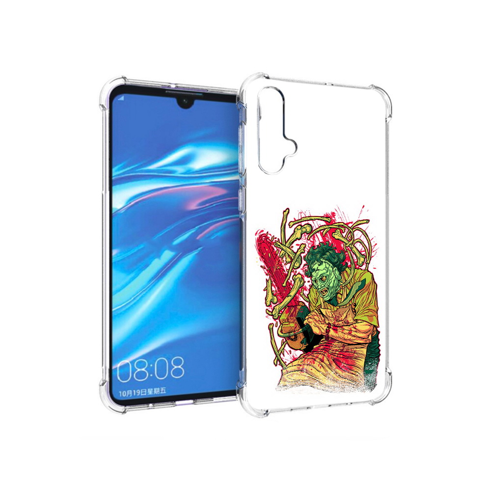 

Чехол MyPads Tocco для Huawei Nova 5 яркий мясник, Прозрачный, Tocco