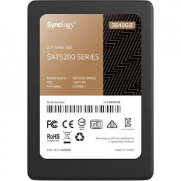 

SSD накопитель Synology SAT5210 2.5" 3,84 ТБ (SAT5210-3840G), SAT5210