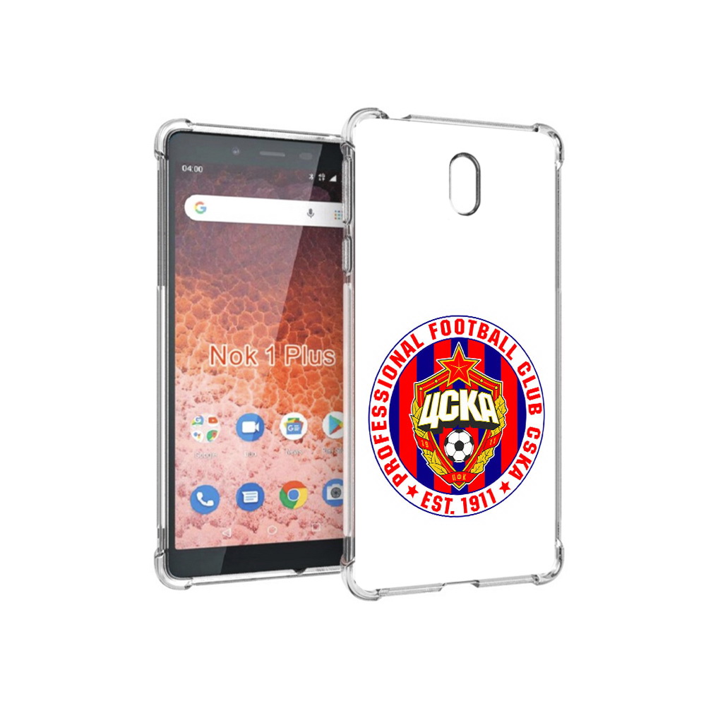 

Чехол MyPads Tocco для Nokia 1 Plus ФК ЦСК логотип (PT129147.112.178), Прозрачный, Tocco