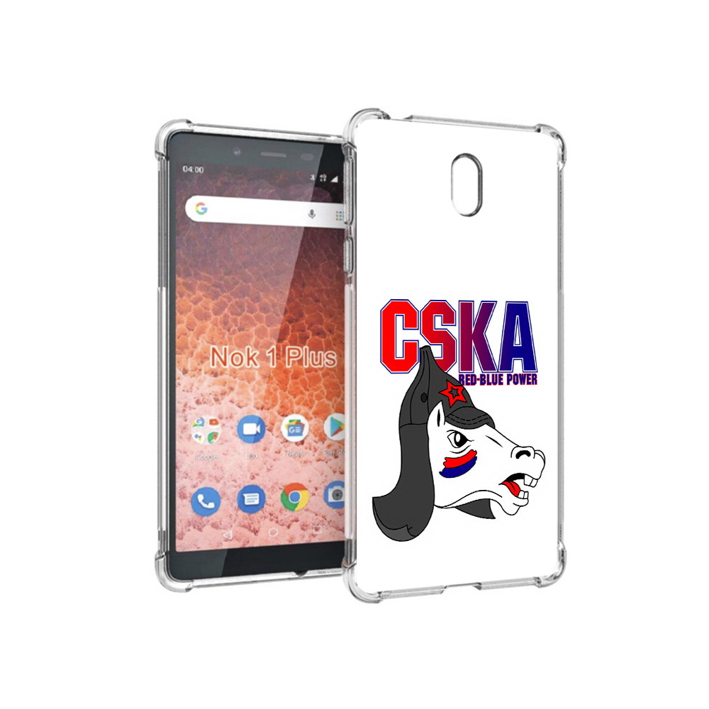 

Чехол MyPads Tocco для Nokia 1 Plus ФК ЦСК лошадка россия (PT129147.112.179), Прозрачный, Tocco