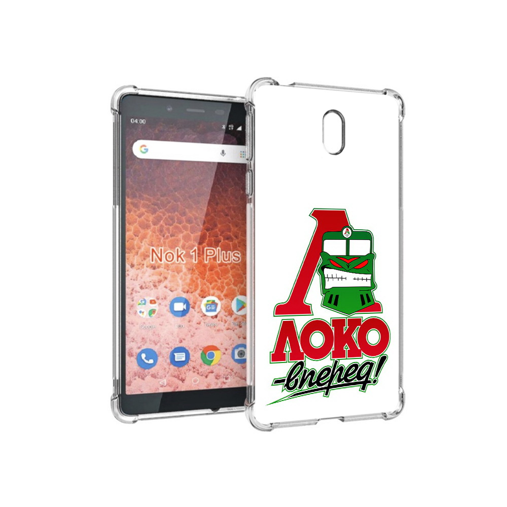 

Чехол MyPads Tocco для Nokia 1 Plus ФК локо вперед (PT129147.112.181), Прозрачный, Tocco