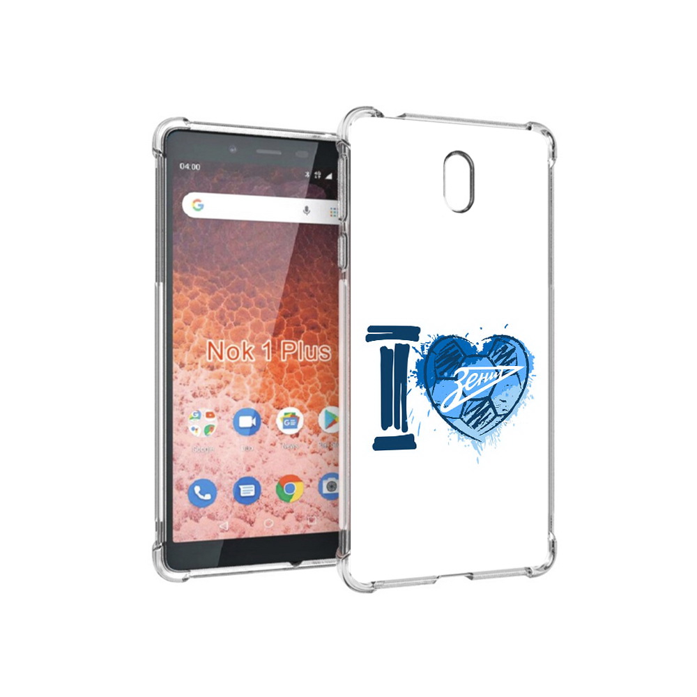 

Чехол MyPads Tocco для Nokia 1 Plus ФК я люблю зенит (PT129147.112.186), Прозрачный, Tocco