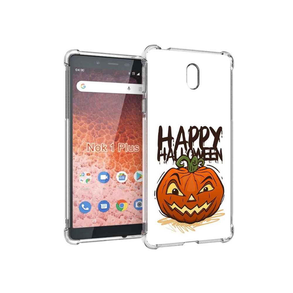 

Чехол MyPads Tocco для Nokia 1 Plus Хэллоуин счастливый (PT129147.112.195), Прозрачный, Tocco