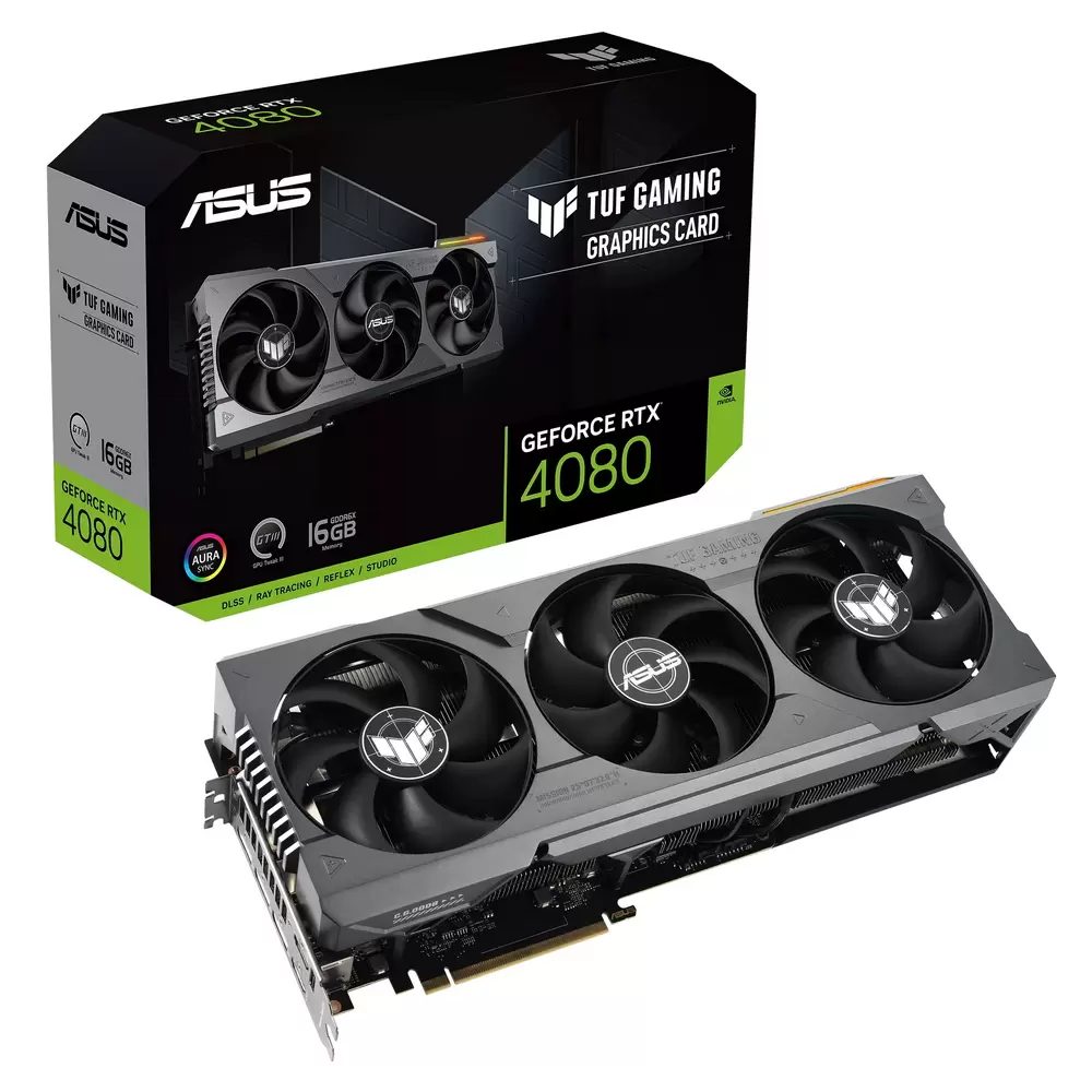 Видеокарта Asus PCI-E 4.0 TUF-RTX4080-O16G-GAMING NVIDIA GeForce RTX 4080 1638Mb 256 GDDR6