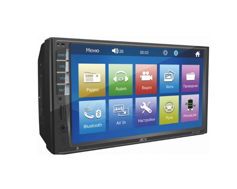 

Автомагнитола 2-Din Мультимедиа 6.8 Wd-7040
