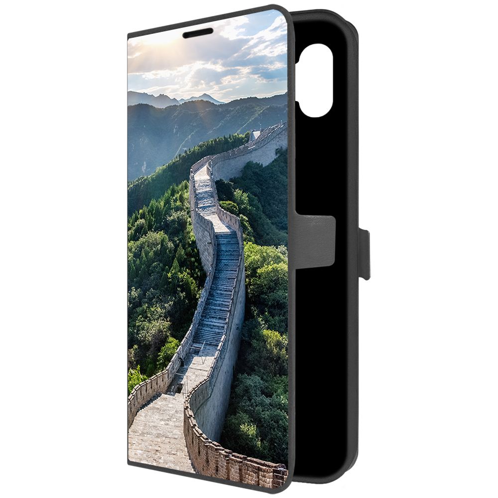 

Чехол-книжка Krutoff Eco Book для Samsung Galaxy M04 (M045) Китай, Великая Стена (черный)