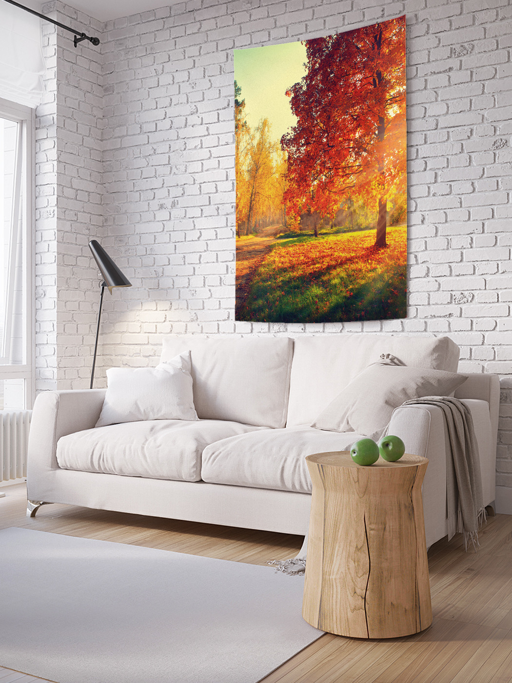 

Вертикальное фотопанно на стену JoyArty Сквозь осеннюю листву 150x200 см, Сквозь осеннюю листву