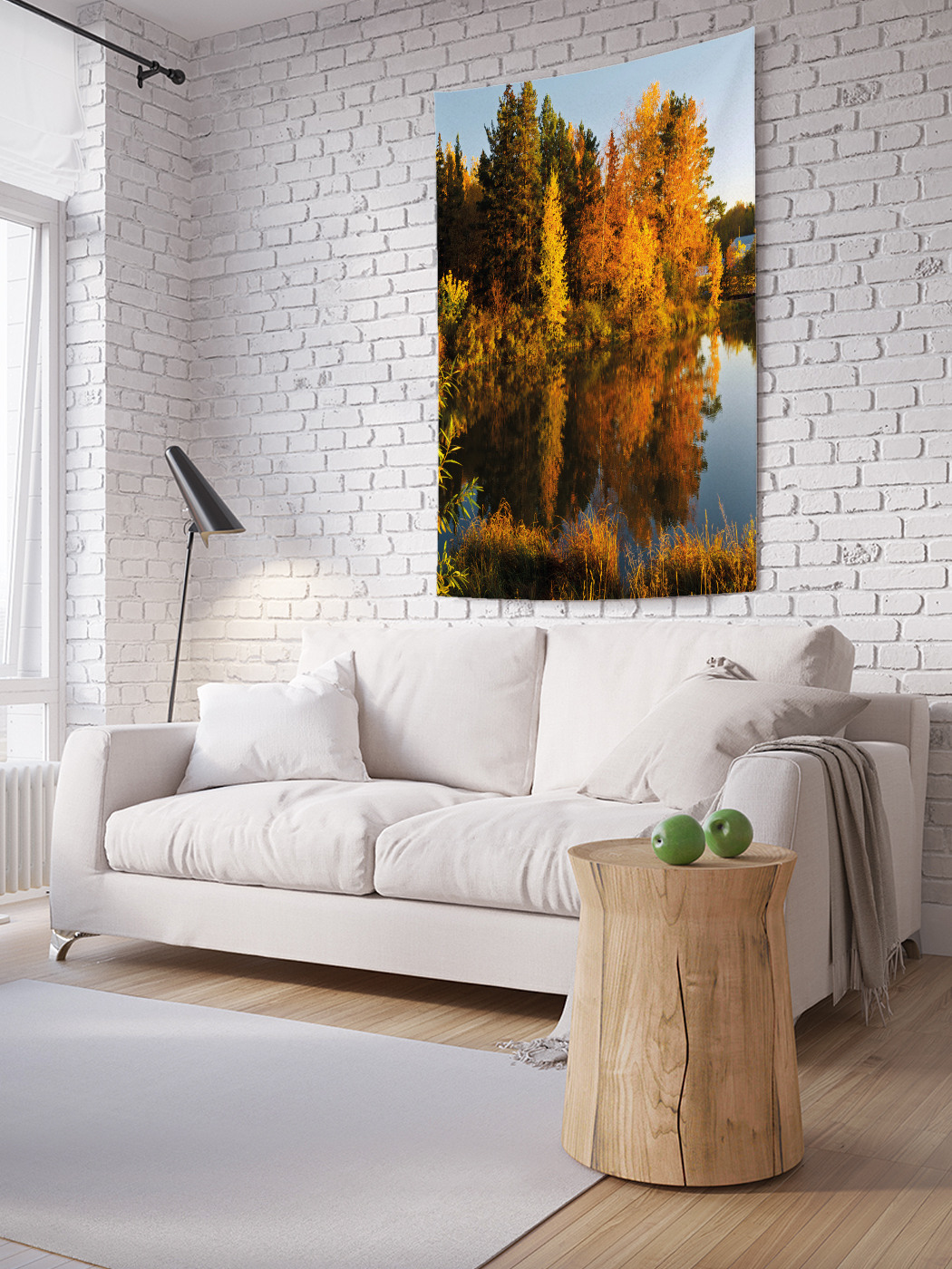 

Вертикальное фотопанно на стену JoyArty На берегу озера 150x200 см, На берегу озера