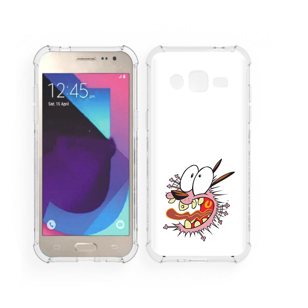 

Чехол MyPads Tocco для Samsung Galaxy J2 испуганный бобик (PT226924.572.381), Прозрачный, Tocco