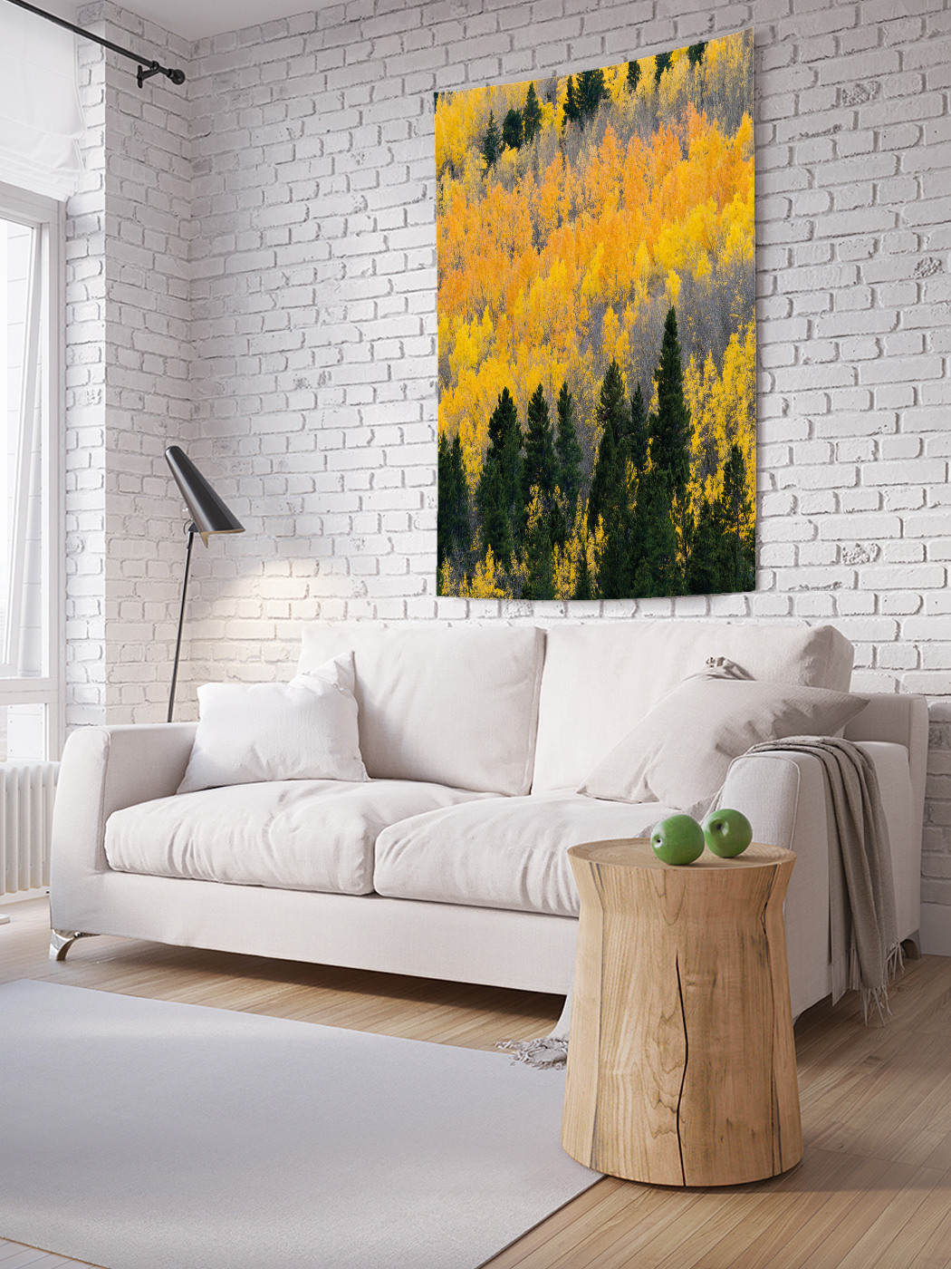 

Вертикальное фотопанно на стену JoyArty Макушка осеннего леса 150x200 см, Макушка осеннего леса