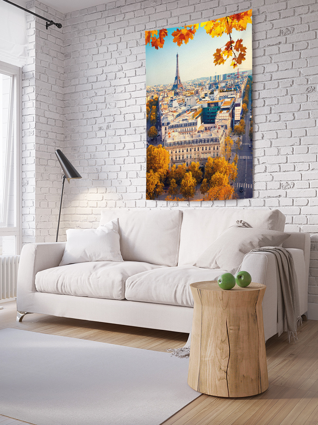 

Вертикальное фотопанно на стену JoyArty Осень в Париже 150x200 см, Осень в Париже