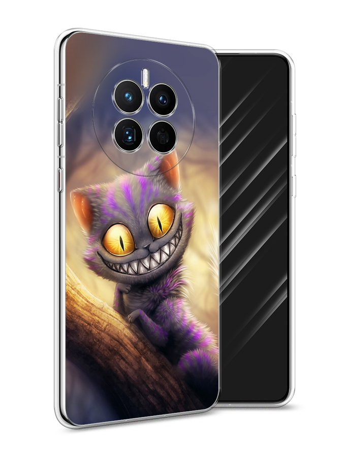 

Чехол Awog на Huawei Mate 50 "Cheshire Cat", Фиолетовый;желтый, 6109850-1