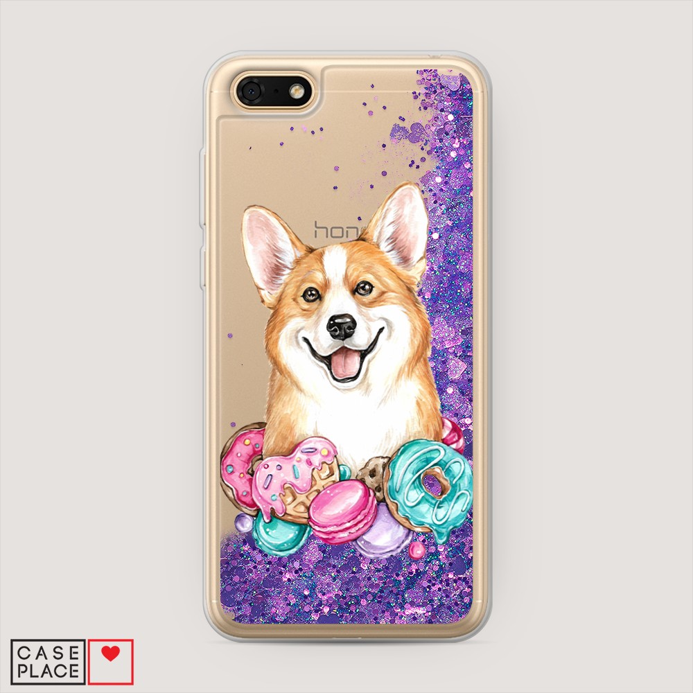 

Чехол Awog на Honor 7A/Y5 Prime 2018/Y5 2018 "Корги и сладости", Разноцветный, 65292-1