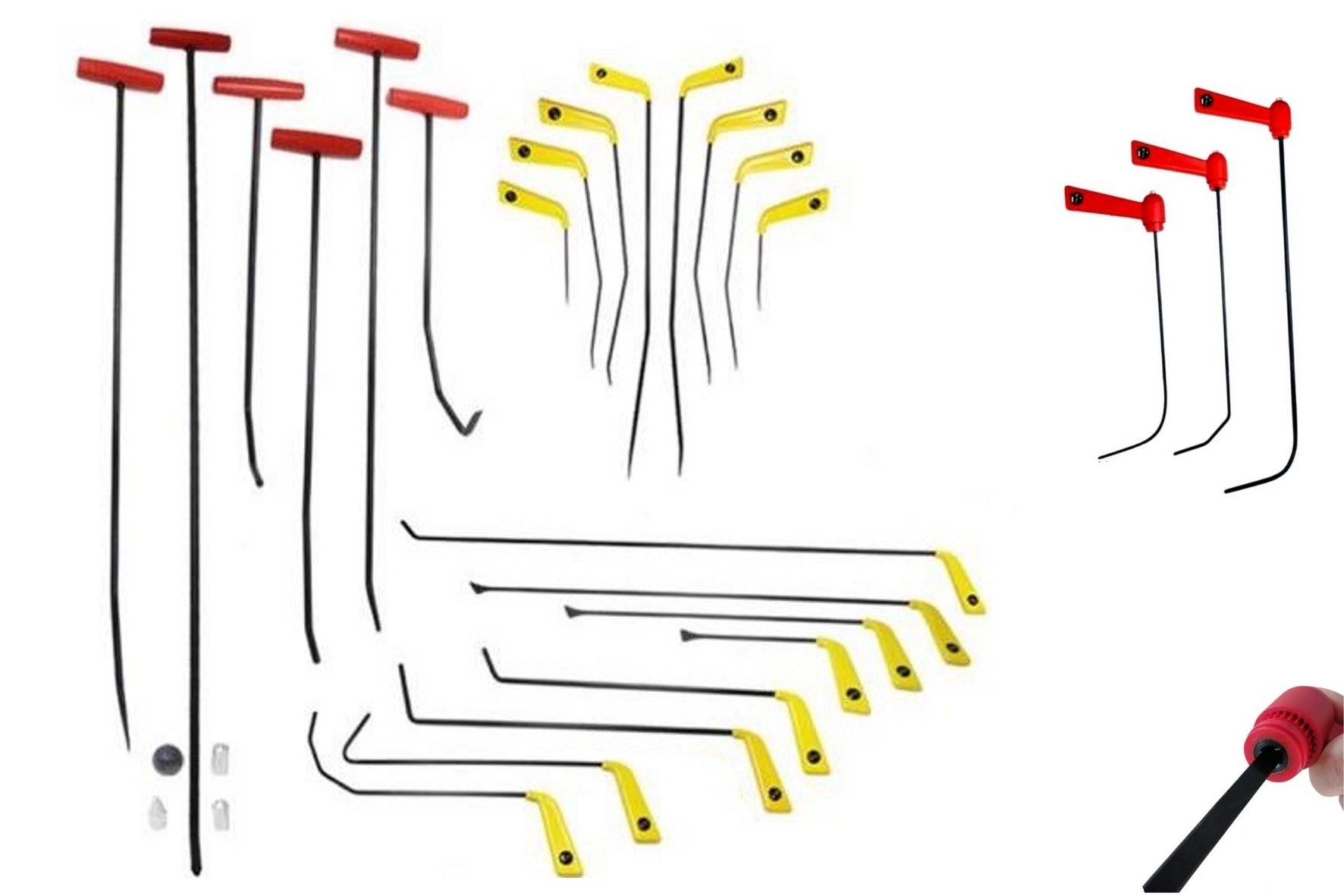 Набор крючков PDR pro 25шт.ремонт вытяжка удаление вмятин без покраски