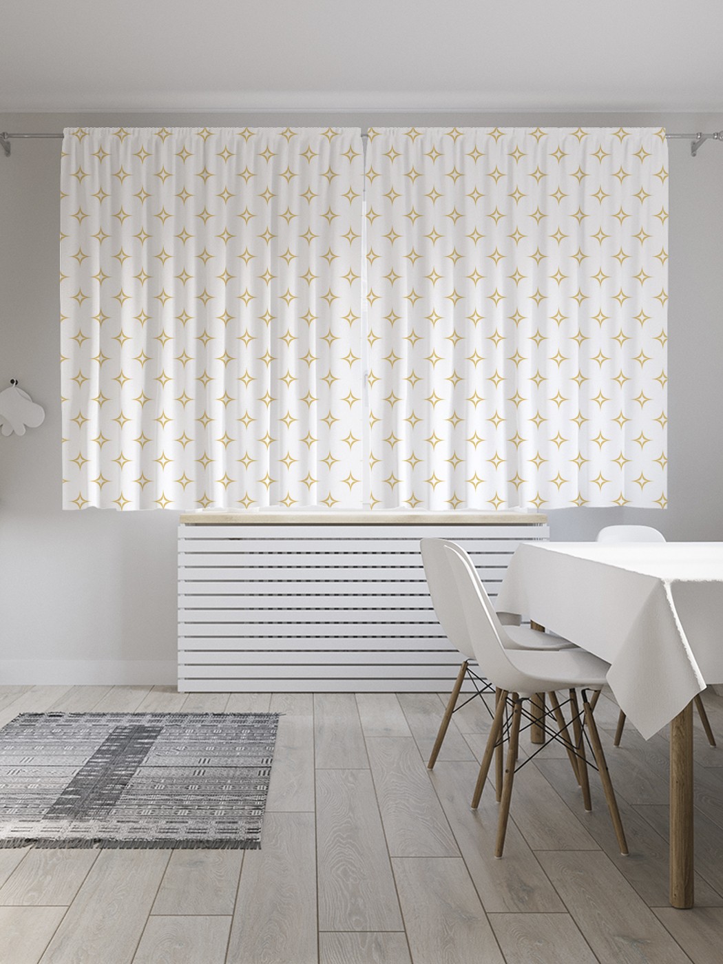 

Классические шторы JoyArty "Яркие звезды", серия Oxford DeLux, 2 полотна 145x180 см, Яркие звезды