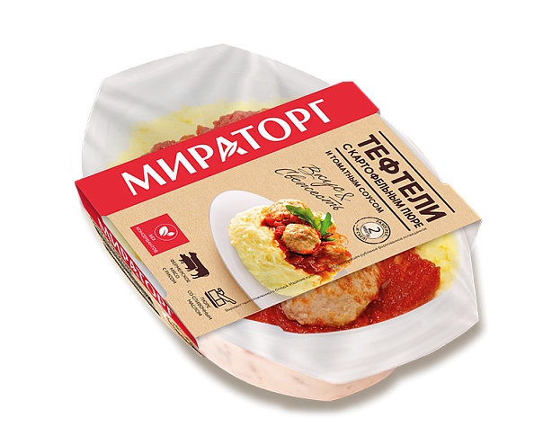 

Тефтели Мираторг с картофельным пюре, охлаждённые, 280 г