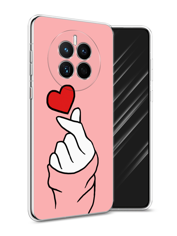 

Чехол Awog на Huawei Mate 50 "Милое сердечко", Белый;красный;черный, 6109850-7