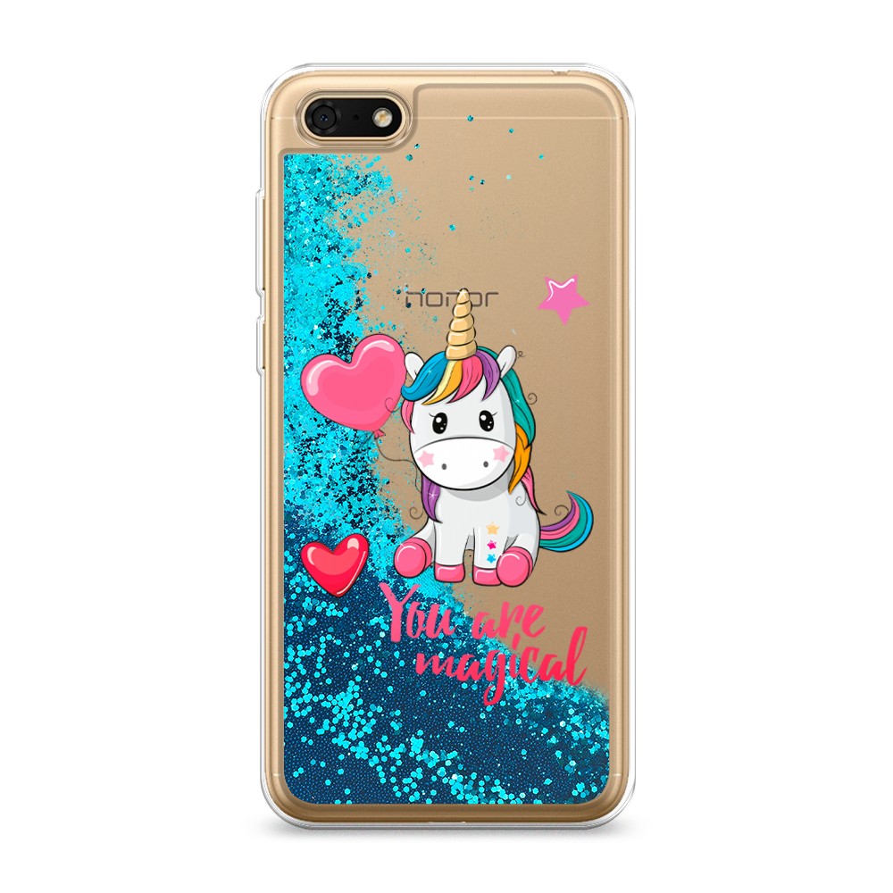 

Чехол Awog на Honor 7A/Huawei Y5 Prime 2018/Y5 2018 "Волшебная единорожка", Разноцветный, 65293-1