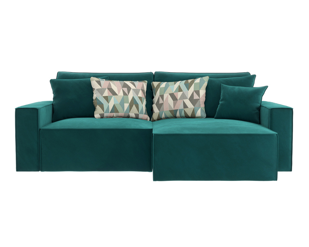 

Диван-кровать D1 furniture угловой Корсо-3, изумрудный, Диван угловой