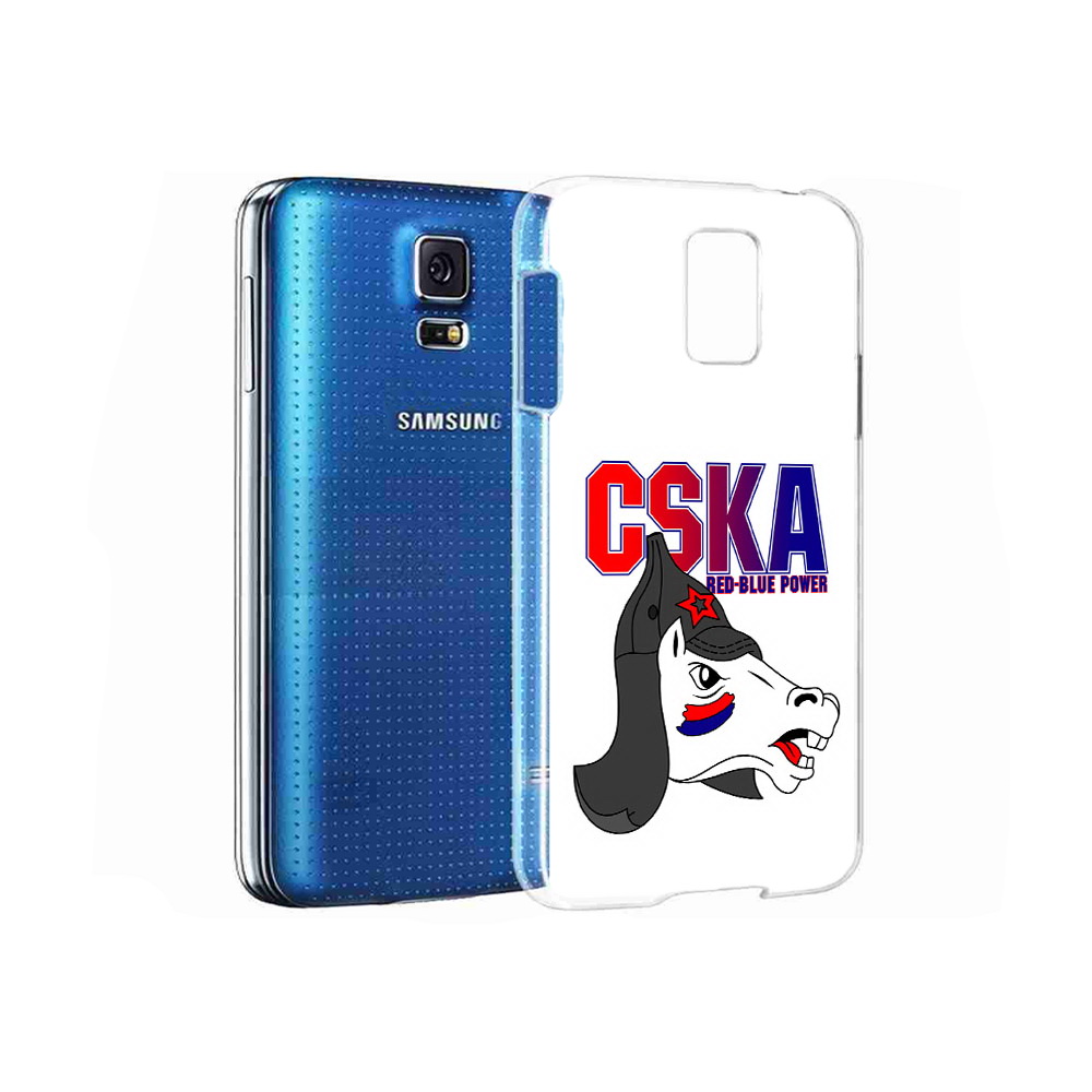 

Чехол MyPads Tocco для Samsung Galaxy S5 ФК ЦСК лошадка россия (PT12196.512.179), Прозрачный, Tocco