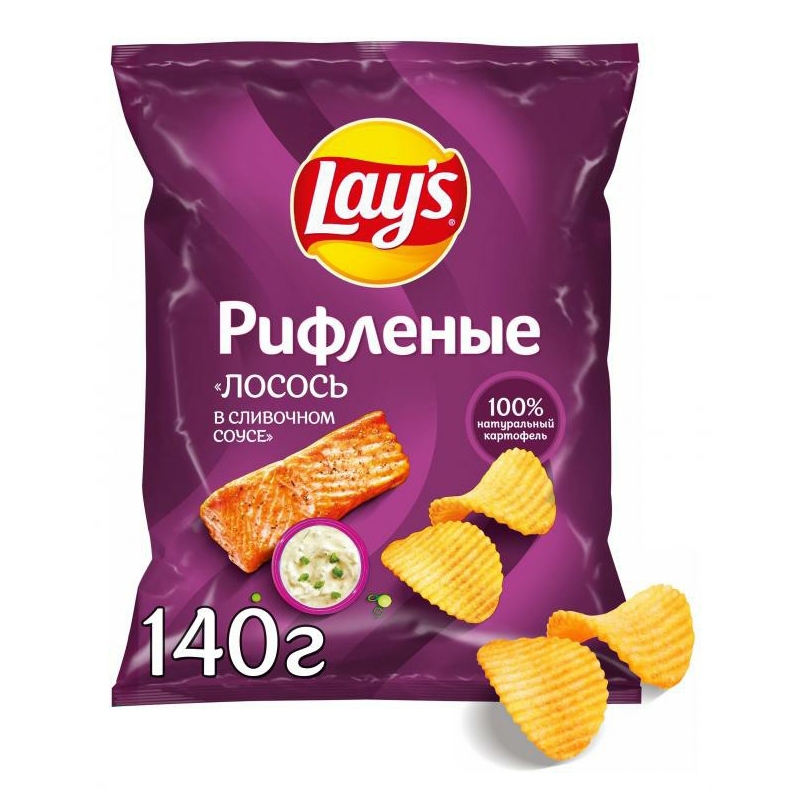 

Чипсы картофельные Lay's лосось в сливочном соусе 140 г