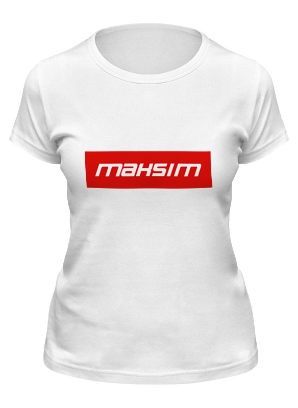 

Футболка женская Printio Maksim белая 2XL, Maksim
