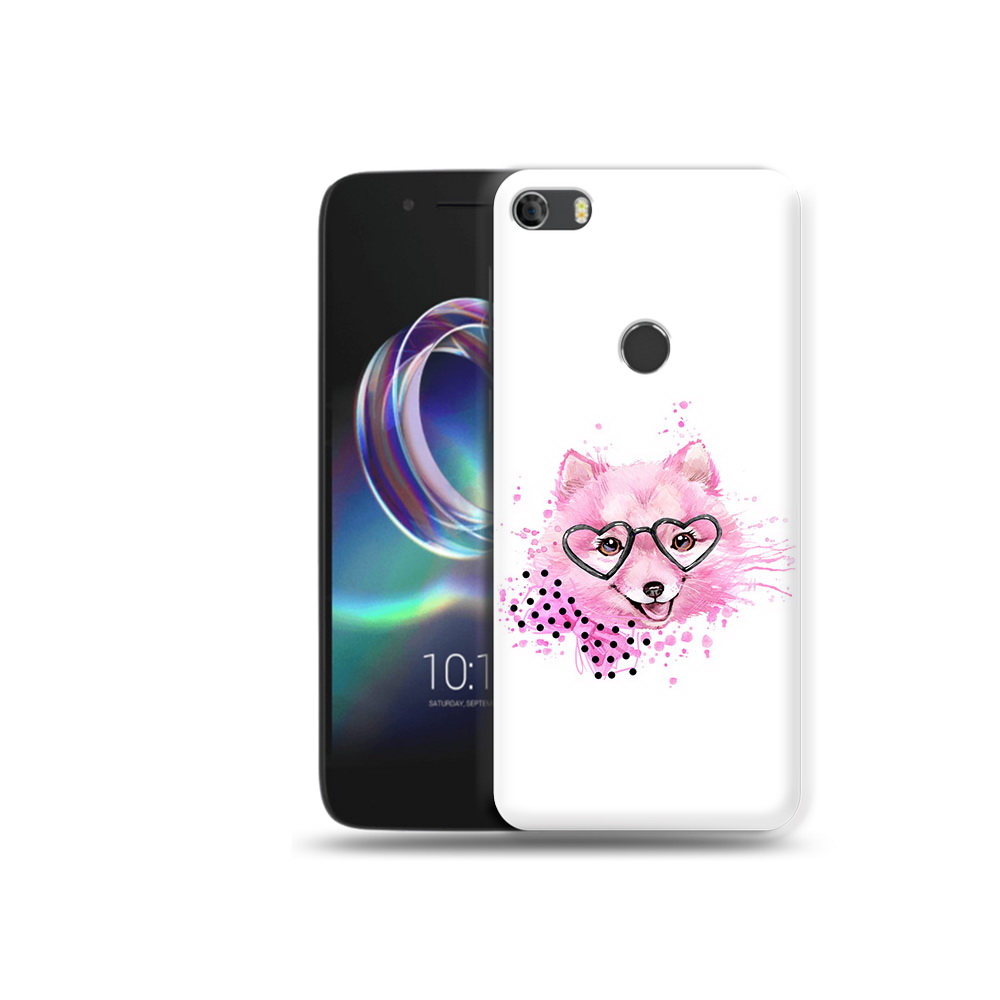 

Чехол MyPads Tocco для Alcatel Idol 5 розовый волченок, Прозрачный, Tocco