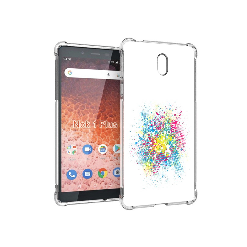 

Чехол MyPads Tocco для Nokia 1 Plus акварель абстракция (PT129147.112.214), Прозрачный, Tocco