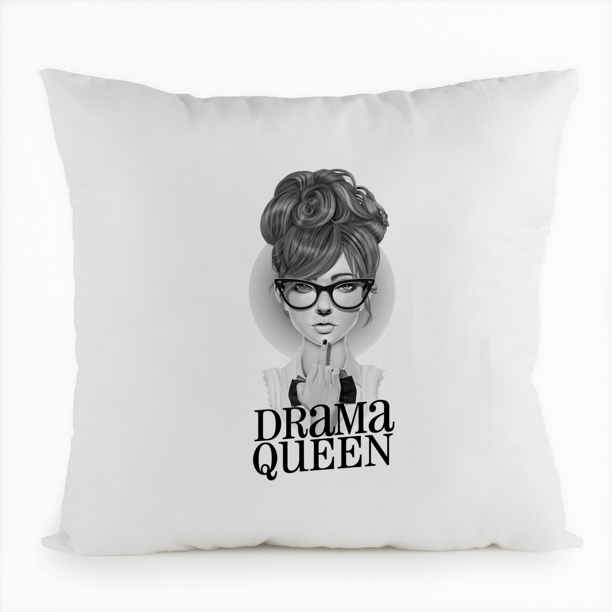 фото Подушка белая coolpodarok drama queen