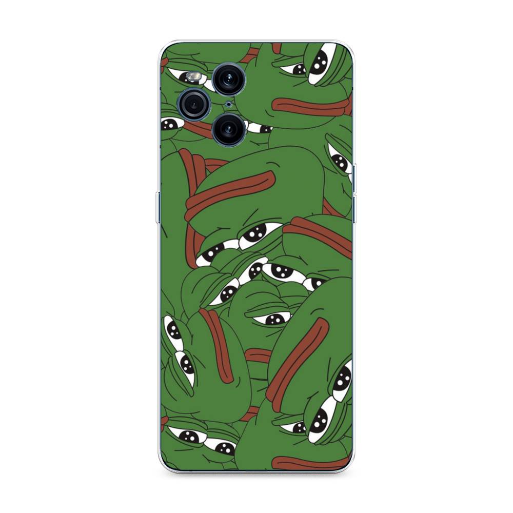 

Чехол Awog на Oppo Find X3 Pro "Печальный frog", Разноцветный, 255750-9