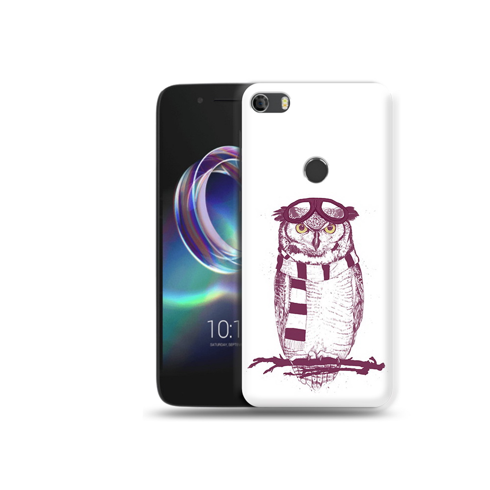

Чехол MyPads Tocco для Alcatel Idol 5 сова-летчик, Прозрачный, Tocco