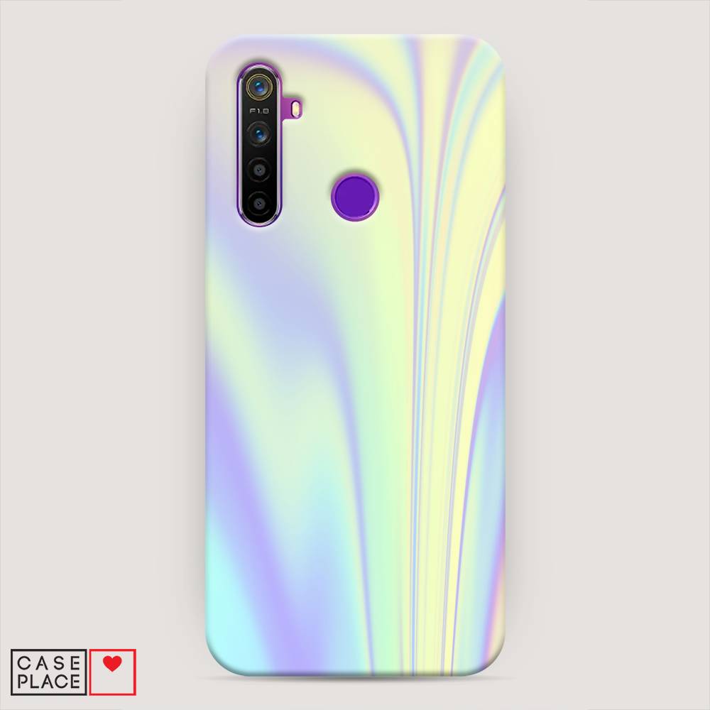 

Пластиковый чехол "Фиолетовая голограмма" на Realme 5