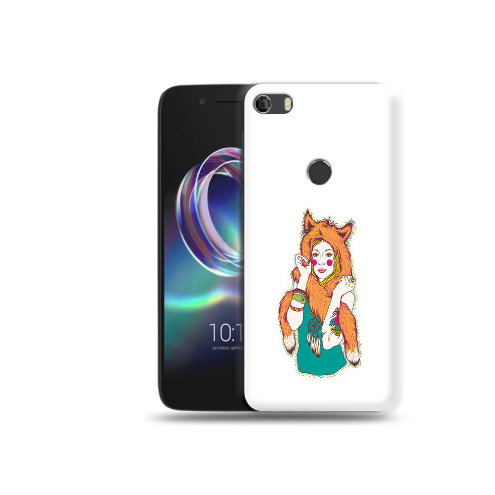 

Чехол MyPads Tocco для Alcatel Idol 5 Девушка лиса, Прозрачный, Tocco