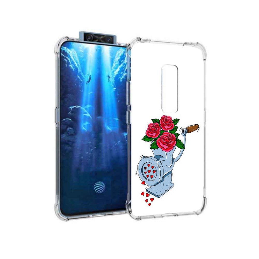 

Чехол MyPads Tocco для Vivo V17 Pro Цветочные сердца (PT226965.387.199), Прозрачный, Tocco