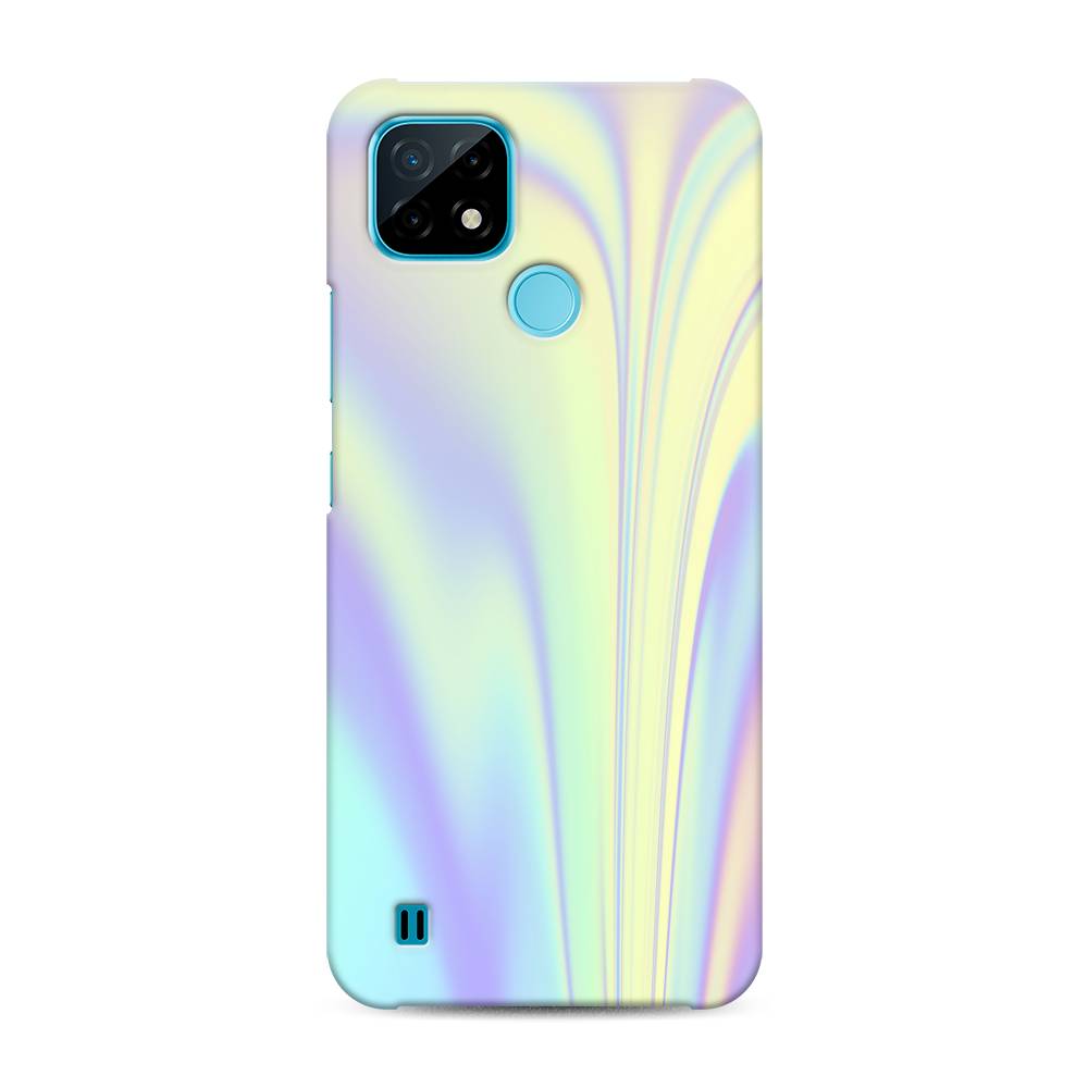 

Пластиковый чехол "Фиолетовая голограмма" на Realme C21